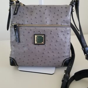 Gray and Black Crossbody Bag